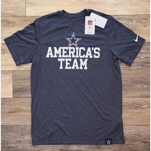 NWT Men's Nike Dallas Cowboys Blitz Tri-Blend T-Shirt - Medium - Heather Navy